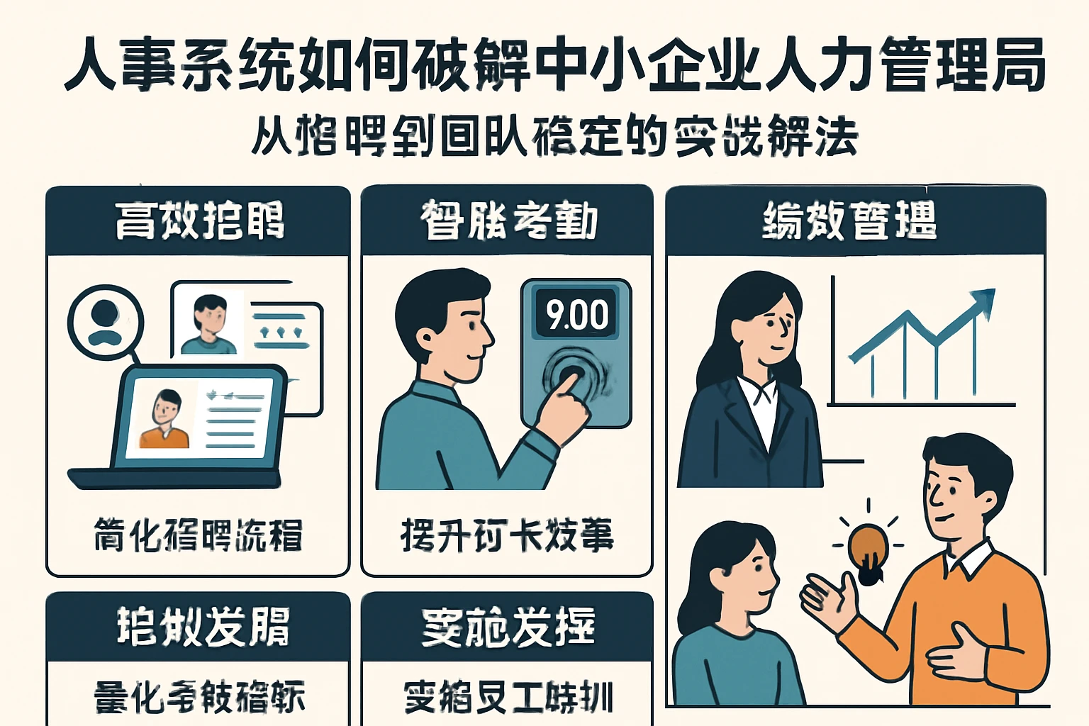 人事系统如何破解中小企业人力管理困局？从招聘到团队稳定的实战解法