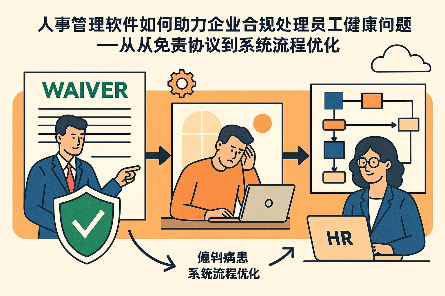 人事管理软件如何助力企业合规处理员工健康问题——从免责协议到系统流程优化