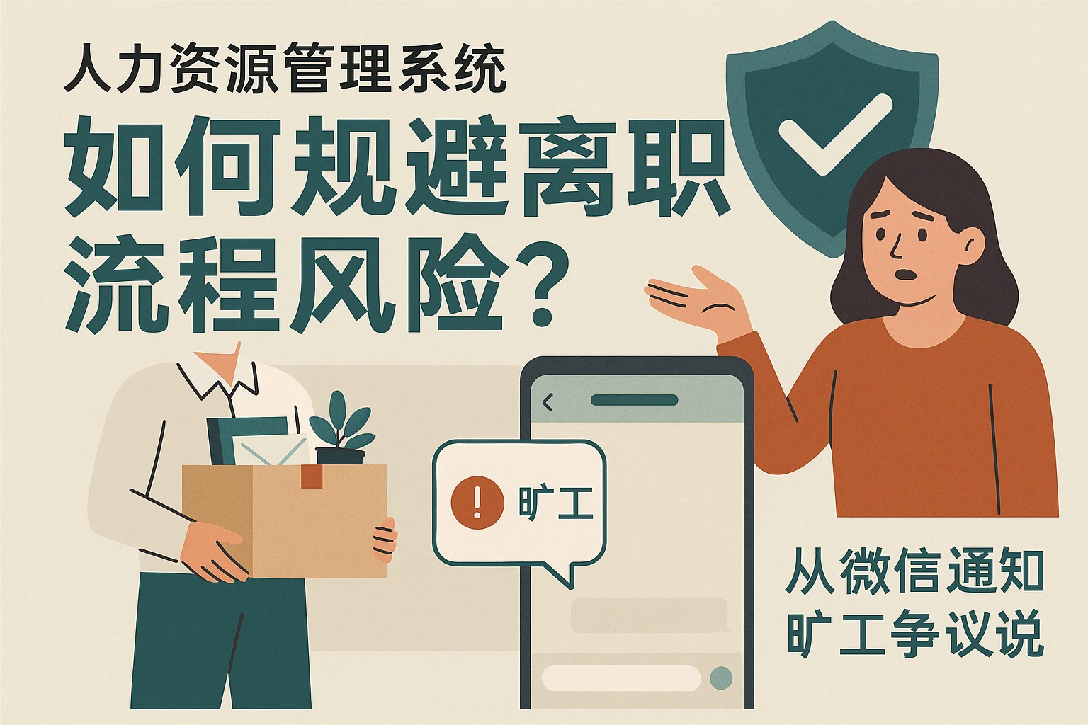 人力资源管理系统如何规避离职流程风险？从微信通知旷工争议说起