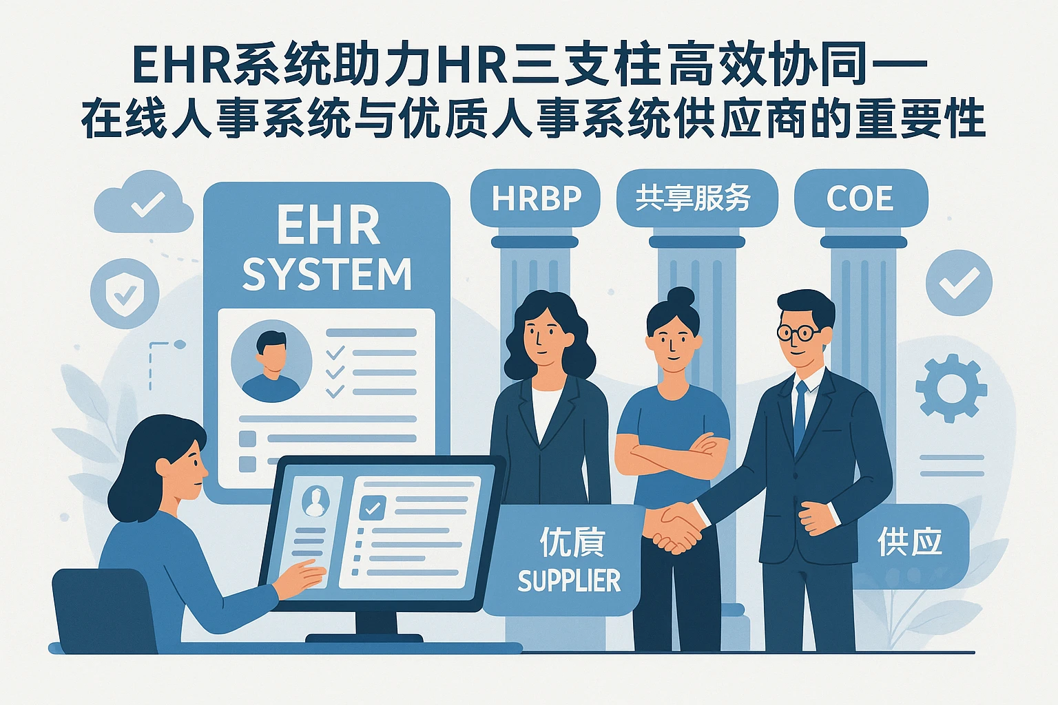 EHR系统助力HR三支柱高效协同——在线人事系统与优质人事系统供应商的重要性