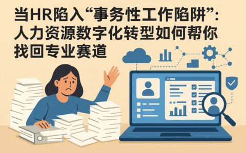 当HR陷入“事务性工作陷阱”：人力资源数字化转型如何帮你找回专业赛道