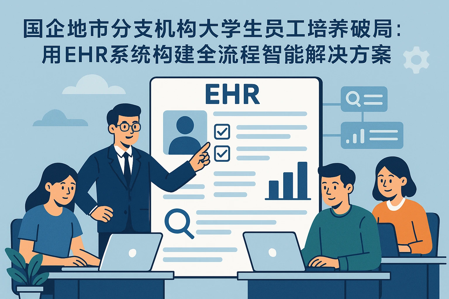 国企地市分支机构大学生员工培养破局：用EHR系统构建全流程智能解决方案