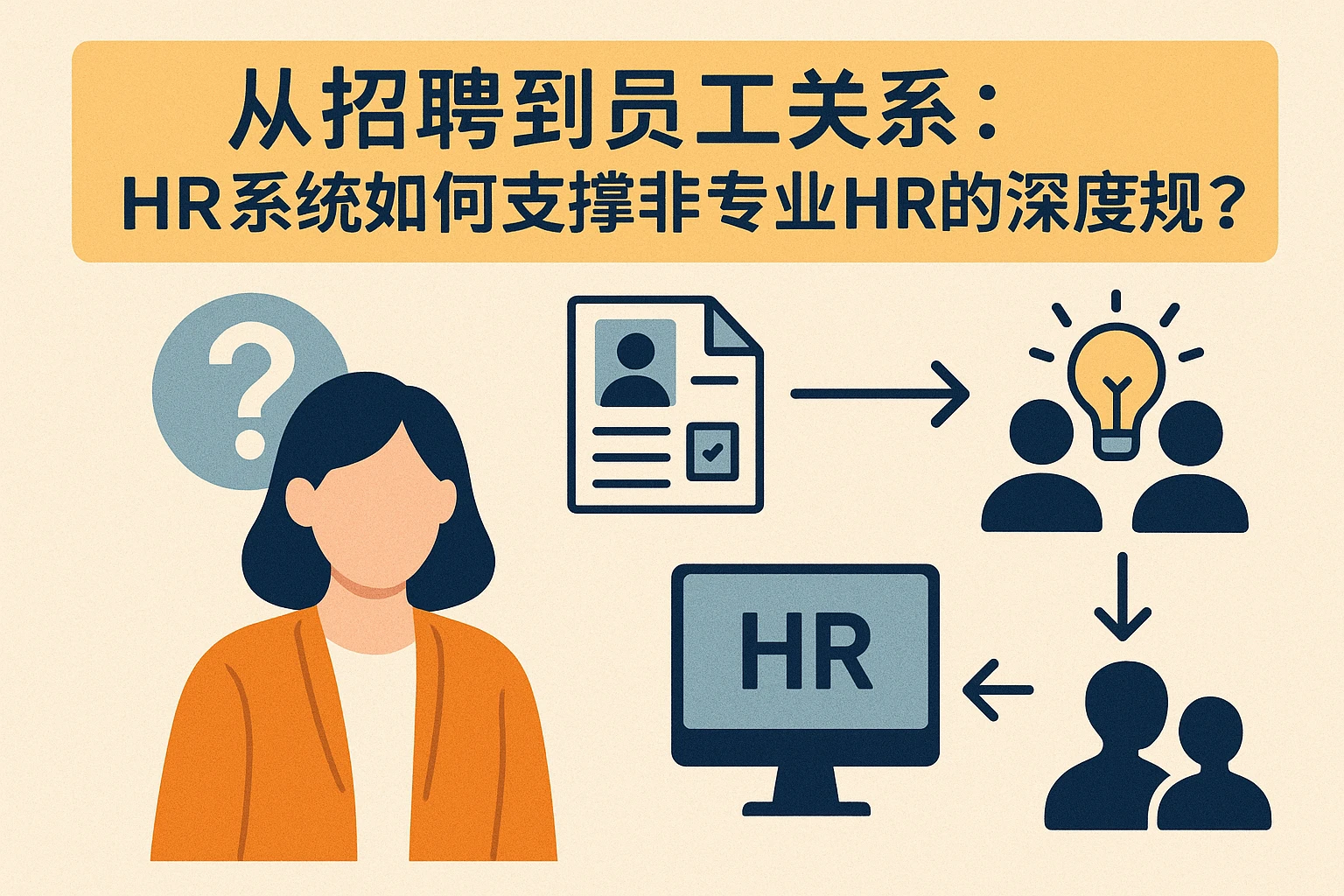 从招聘到员工关系：HR系统如何支撑非专业HR的深度规划？