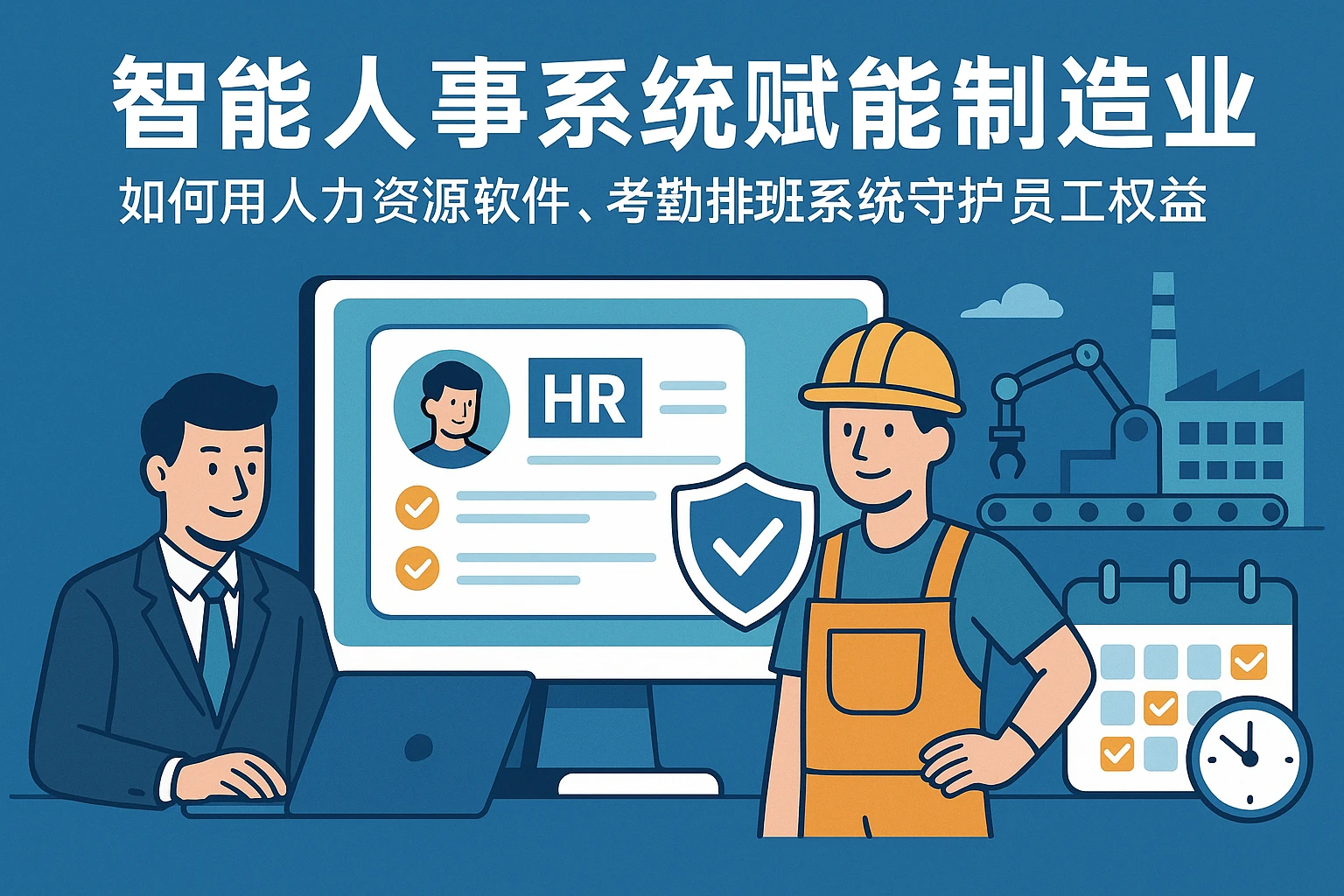 智能人事系统赋能制造业：如何用人力资源软件、考勤排班系统守护员工权益