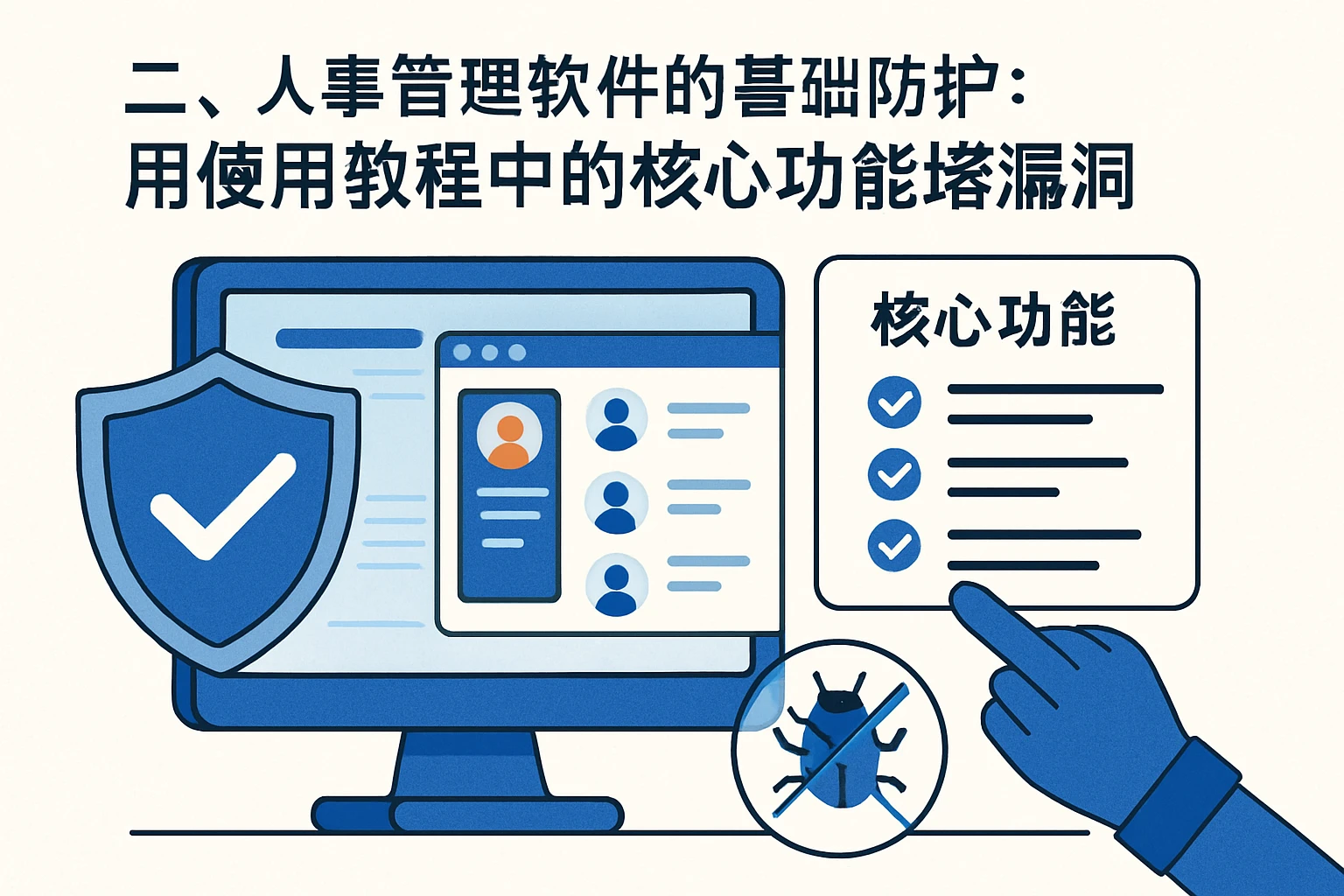 二、人事管理软件的基础防护：用使用教程中的核心功能堵漏洞