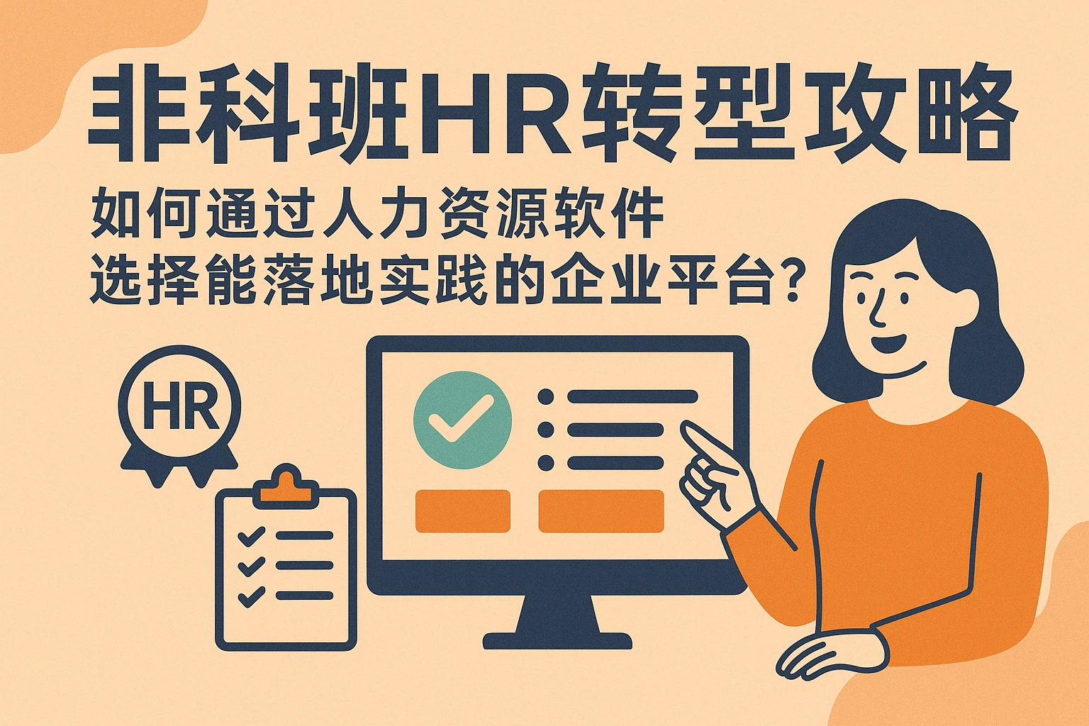 非科班HR转型攻略：如何通过人力资源软件选择能落地实践的企业平台？