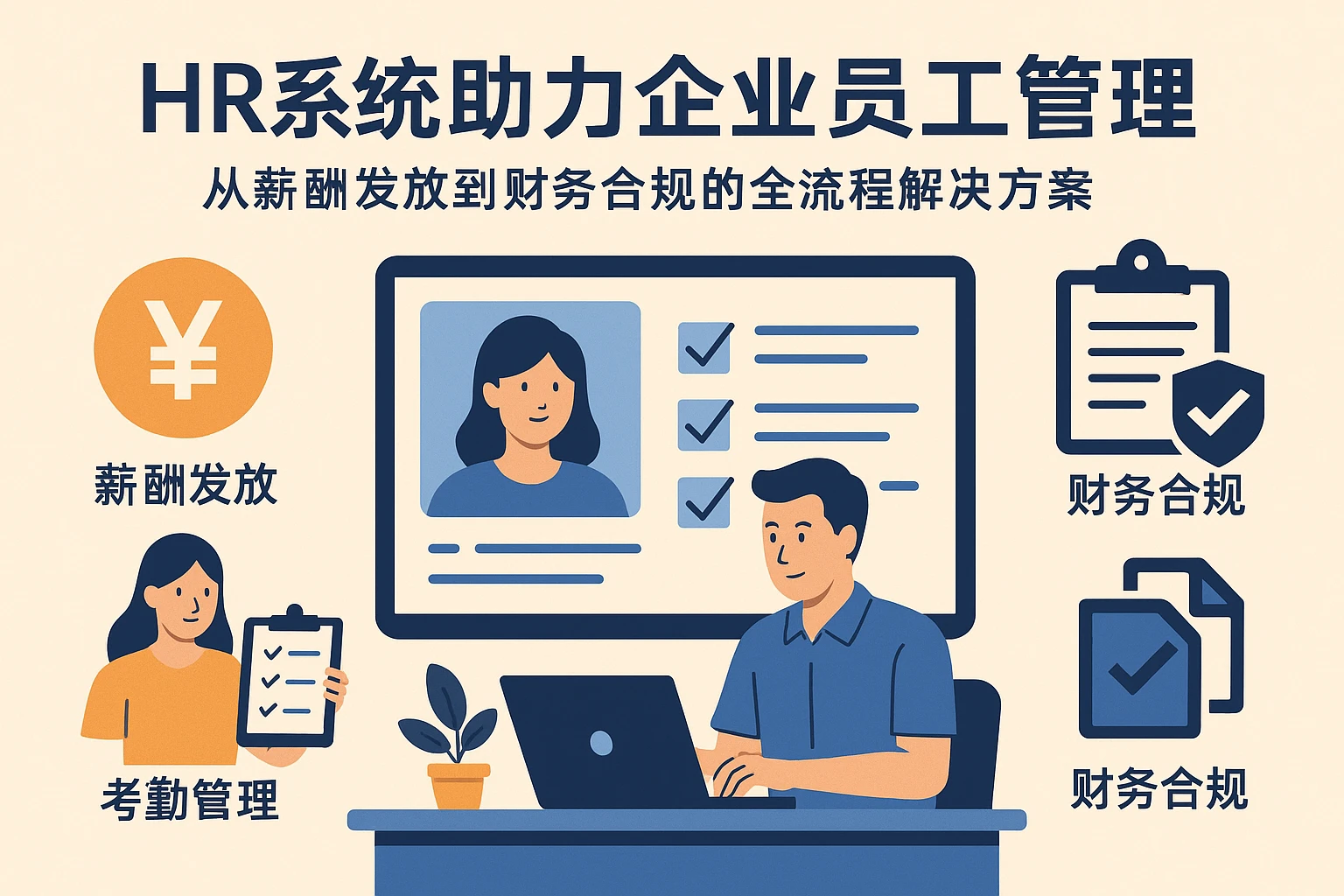 HR系统助力企业员工管理：从薪酬发放到财务合规的全流程解决方案
