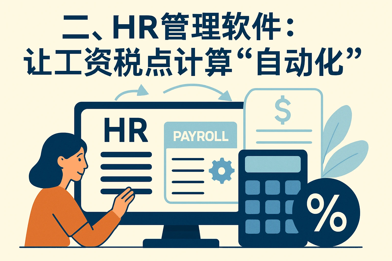 二、HR管理软件：让工资税点计算“自动化”