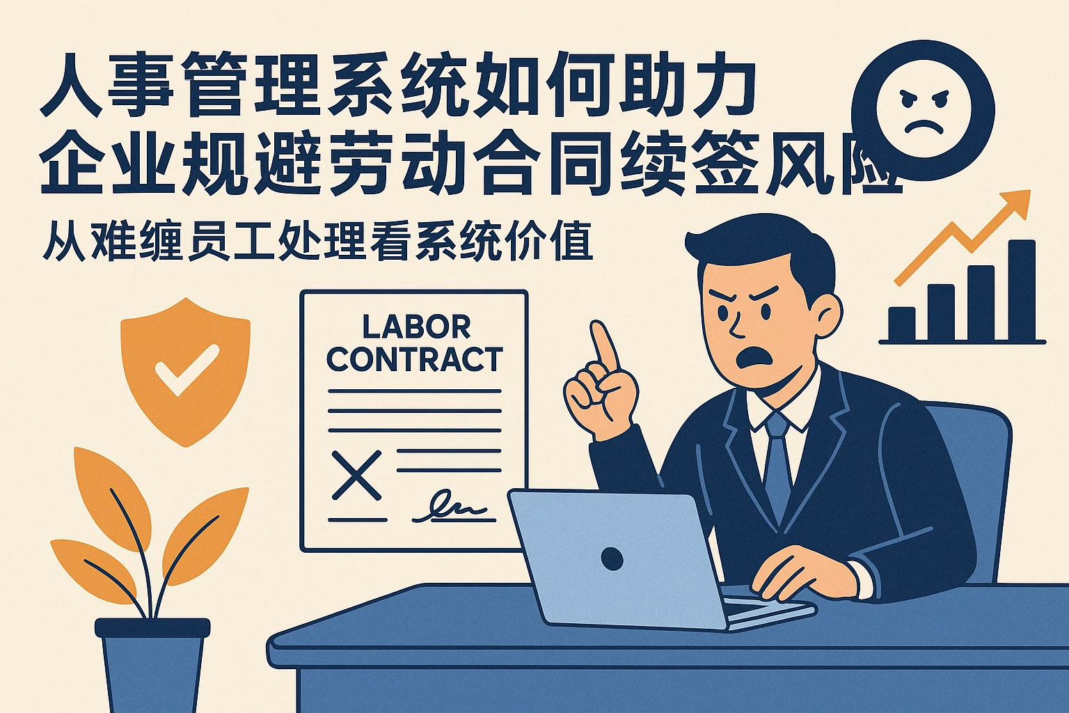 人事管理系统如何助力企业规避劳动合同续签风险？从难缠员工处理看系统价值