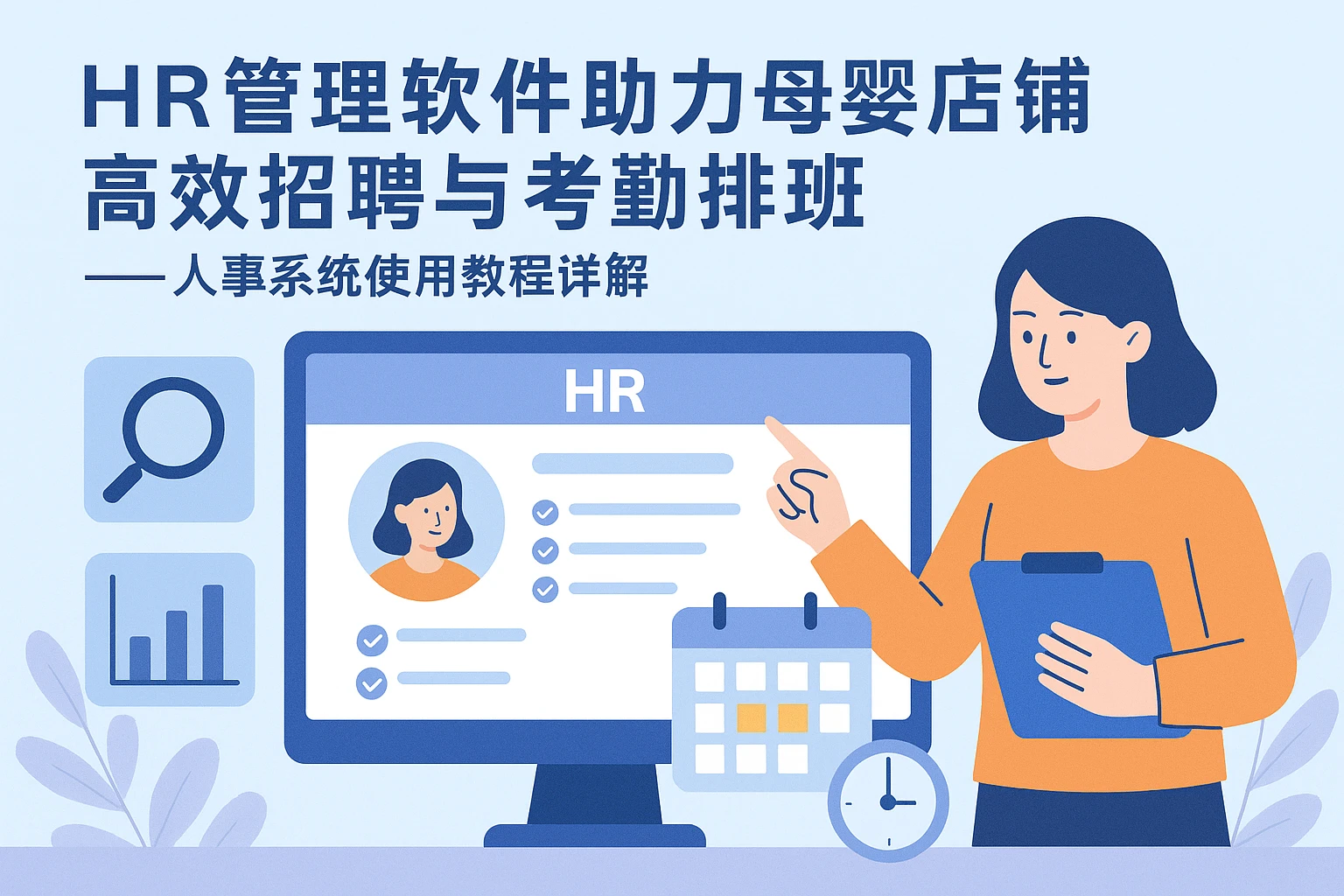 HR管理软件助力母婴店铺高效招聘与考勤排班——人事系统使用教程详解