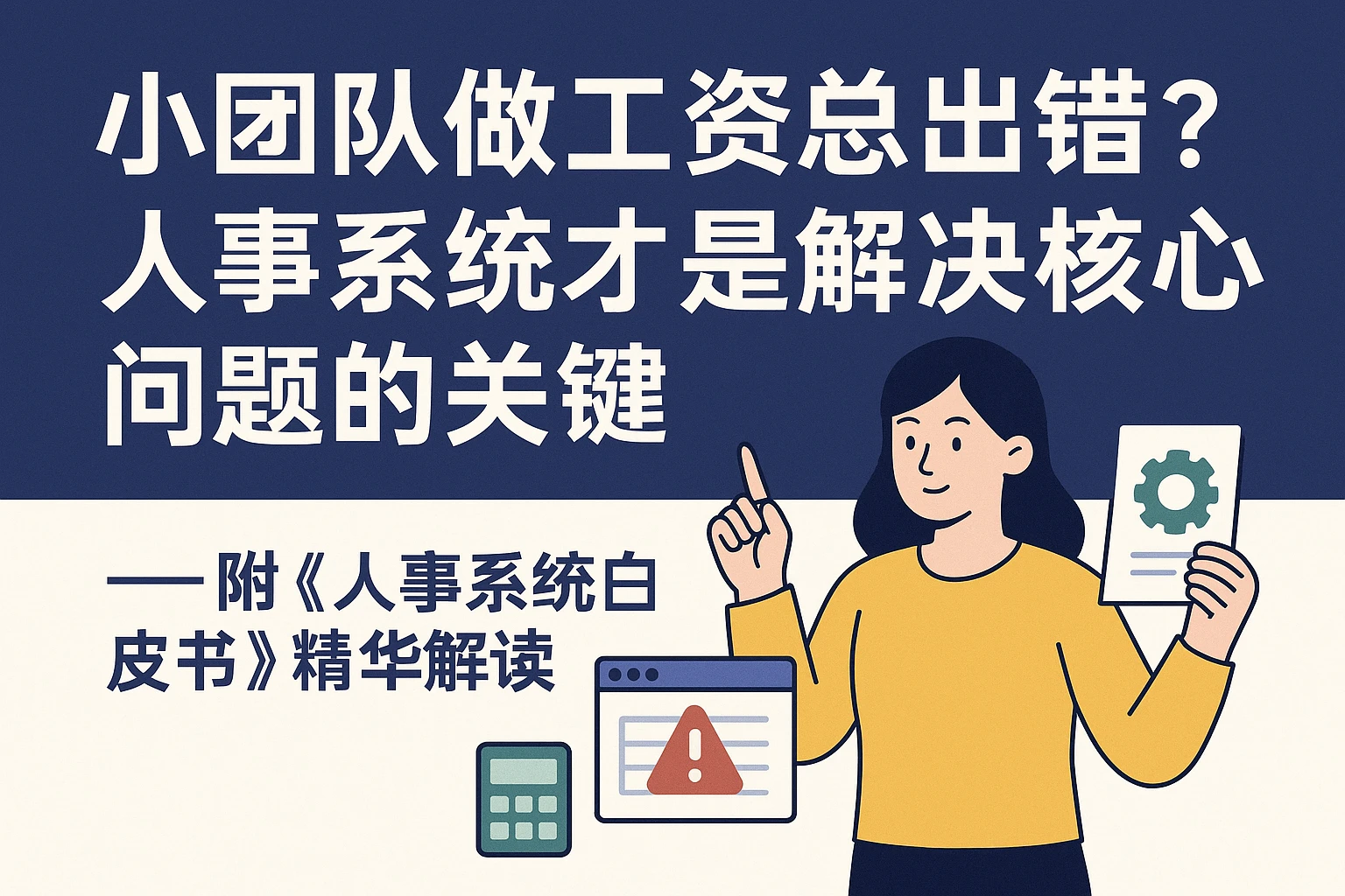小团队做工资总出错？人事系统才是解决核心问题的关键——附《人事系统白皮书》精华解读