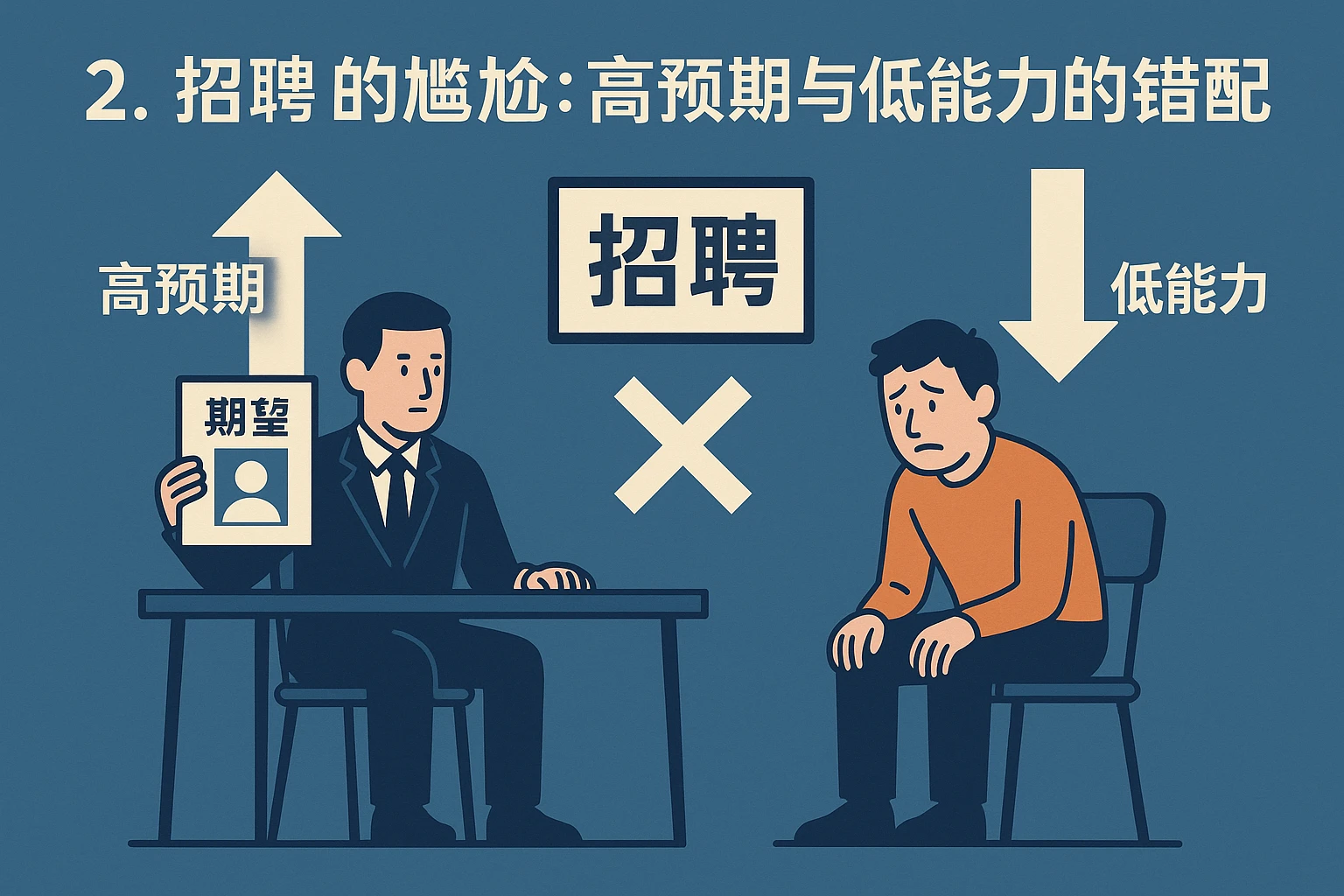 2. 招聘的尴尬：高预期与低能力的错配