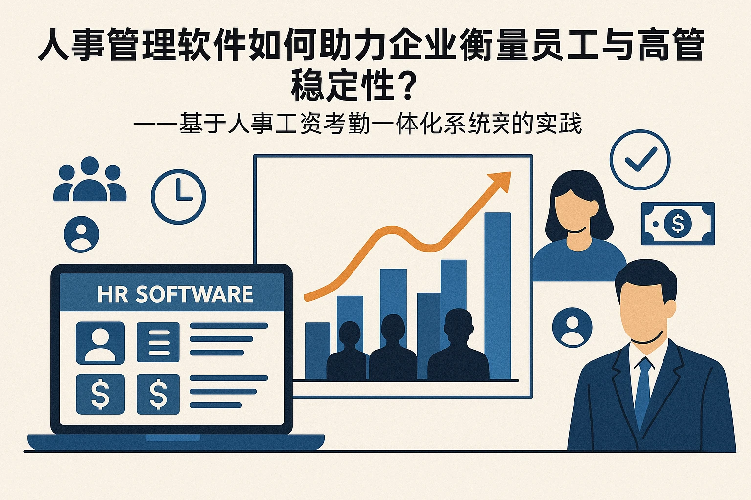 人事管理软件如何助力企业衡量员工与高管稳定性？——基于人事工资考勤一体化系统的实践