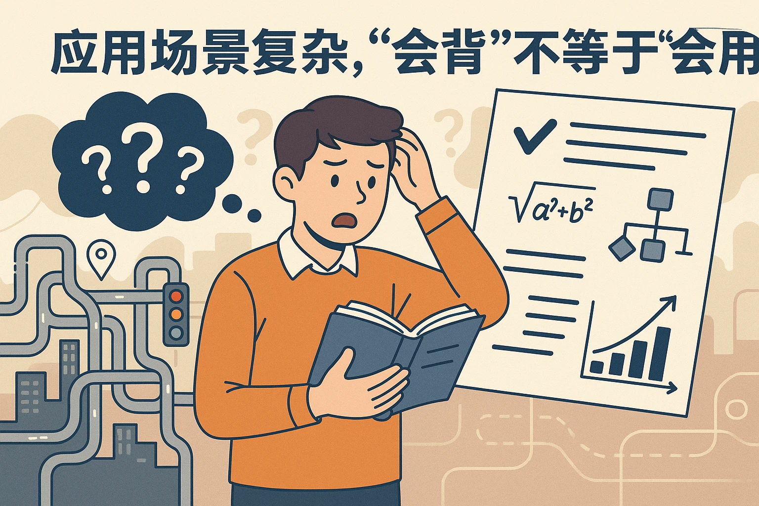 应用场景复杂，“会背”不等于“会用”