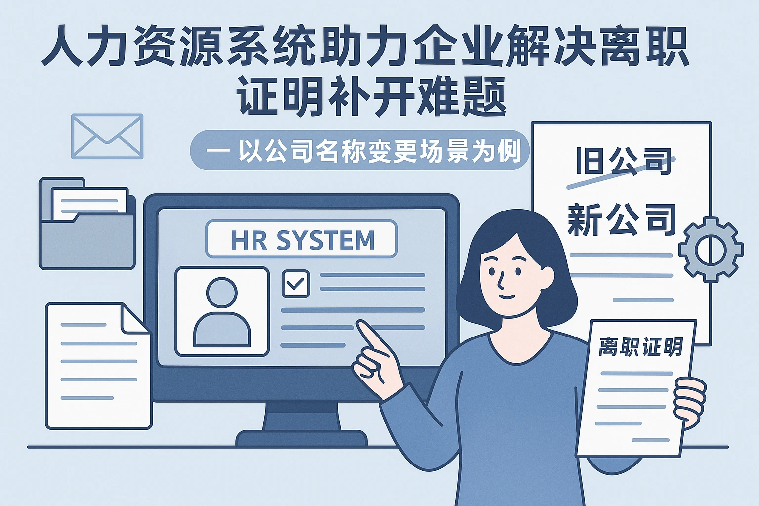 人力资源系统助力企业解决离职证明补开难题——以公司名称变更场景为例