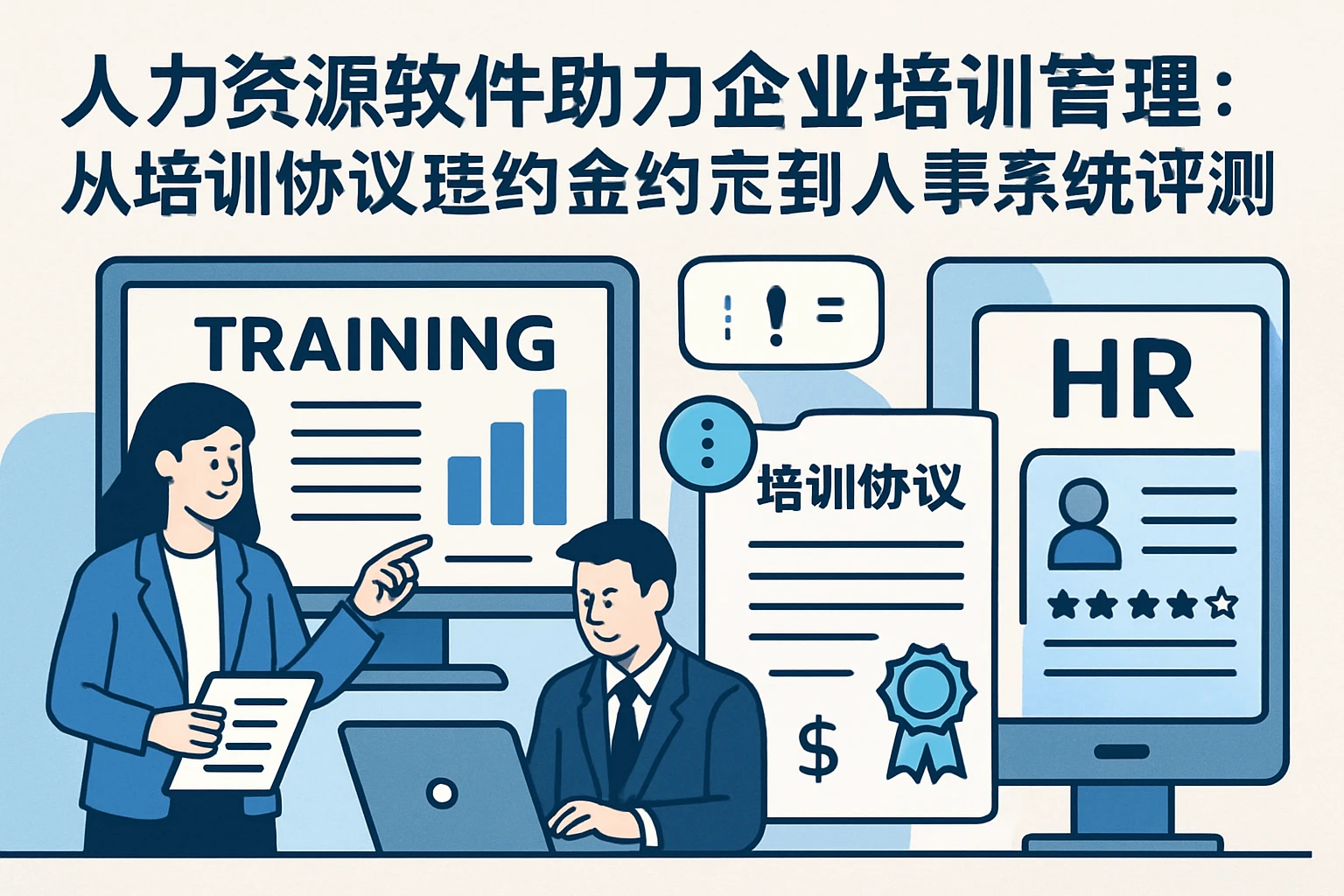 人力资源软件助力企业培训管理：从培训协议违约金约定到人事系统评测