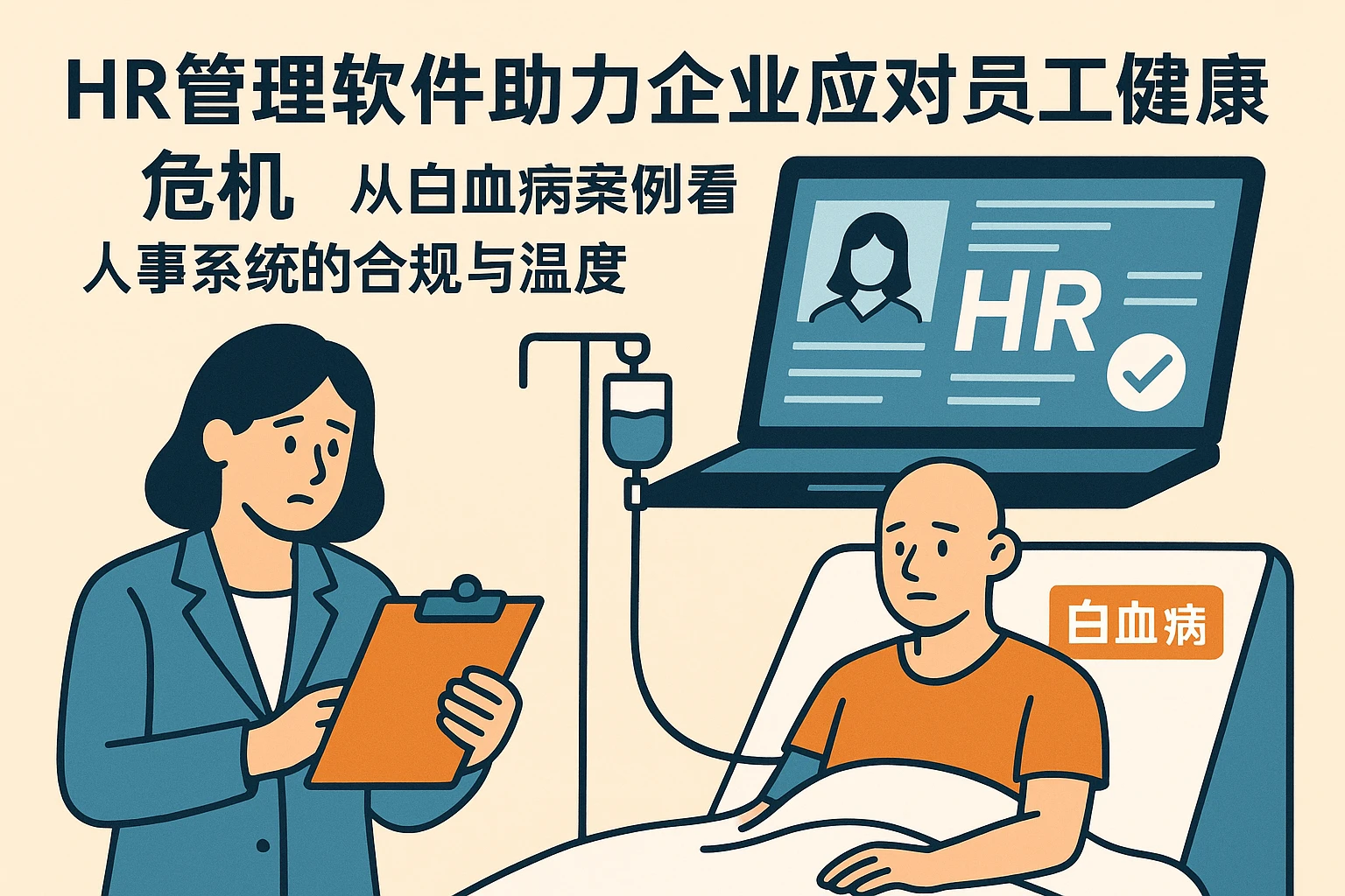 HR管理软件助力企业应对员工健康危机：从白血病案例看人事系统的合规与温度