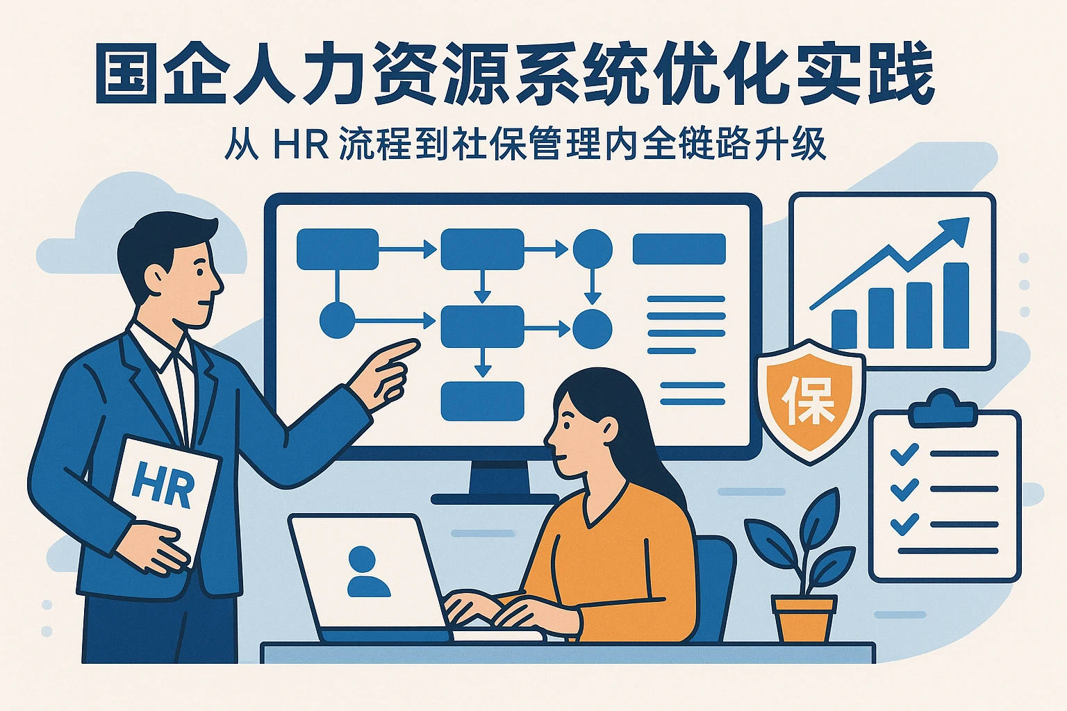 国企人力资源系统优化实践：从HR流程到社保管理的全链路升级