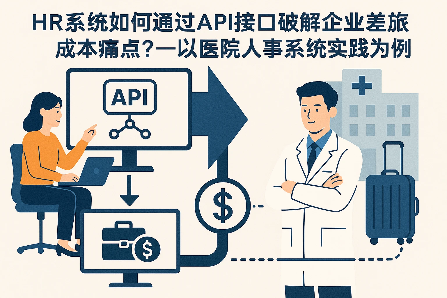 HR系统如何通过API接口破解企业差旅成本痛点？以医院人事系统实践为例