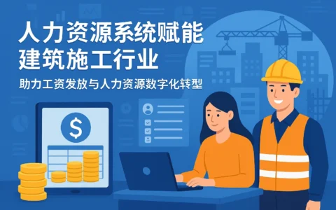 人力资源系统赋能建筑施工行业——助力工资发放与人力资源数字化转型
