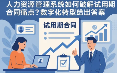 人力资源管理系统如何破解试用期合同痛点？数字化转型给出答案