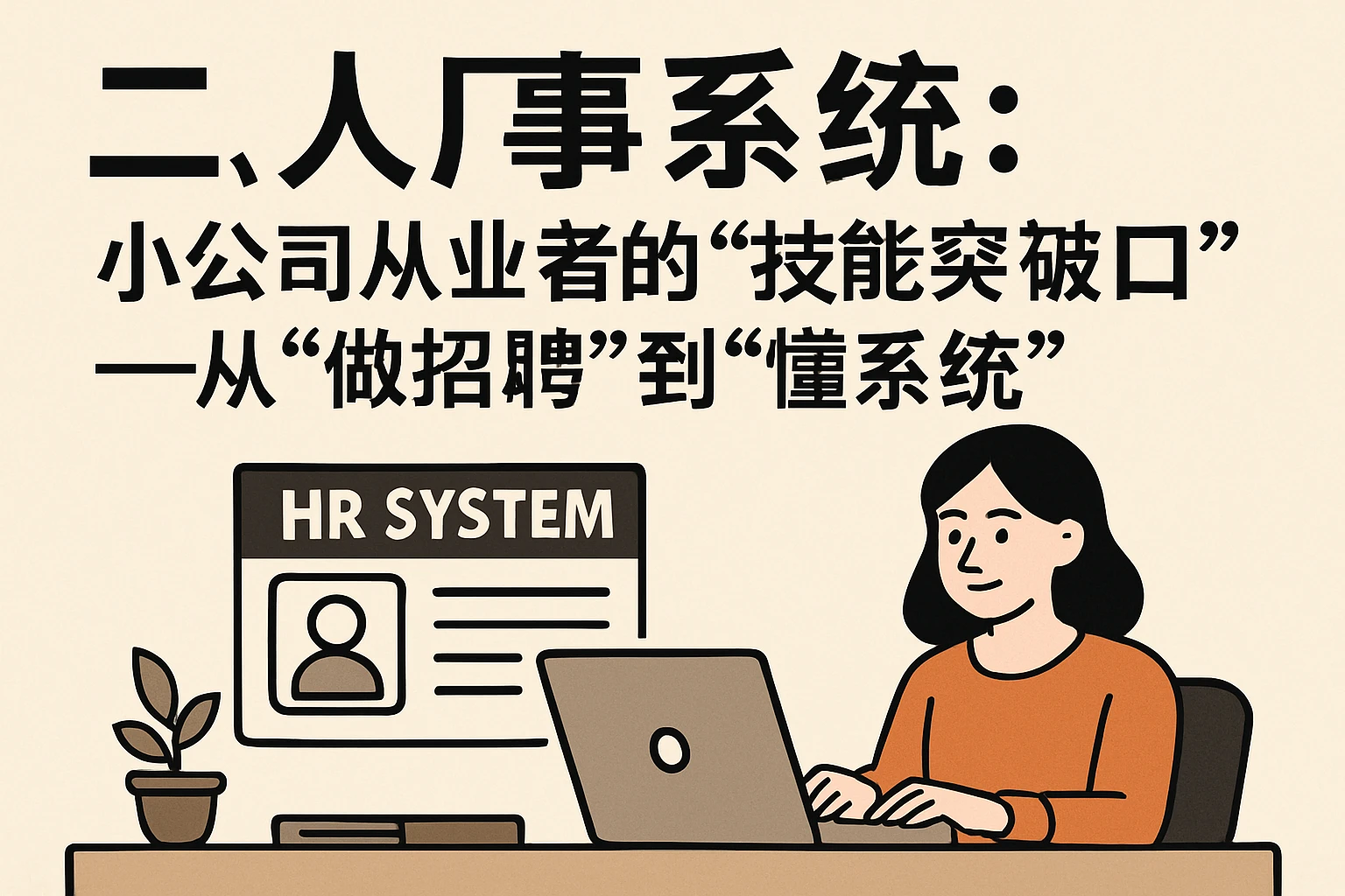 二、人事系统：小公司从业者的“技能突破口”——从“做招聘”到“懂系统”