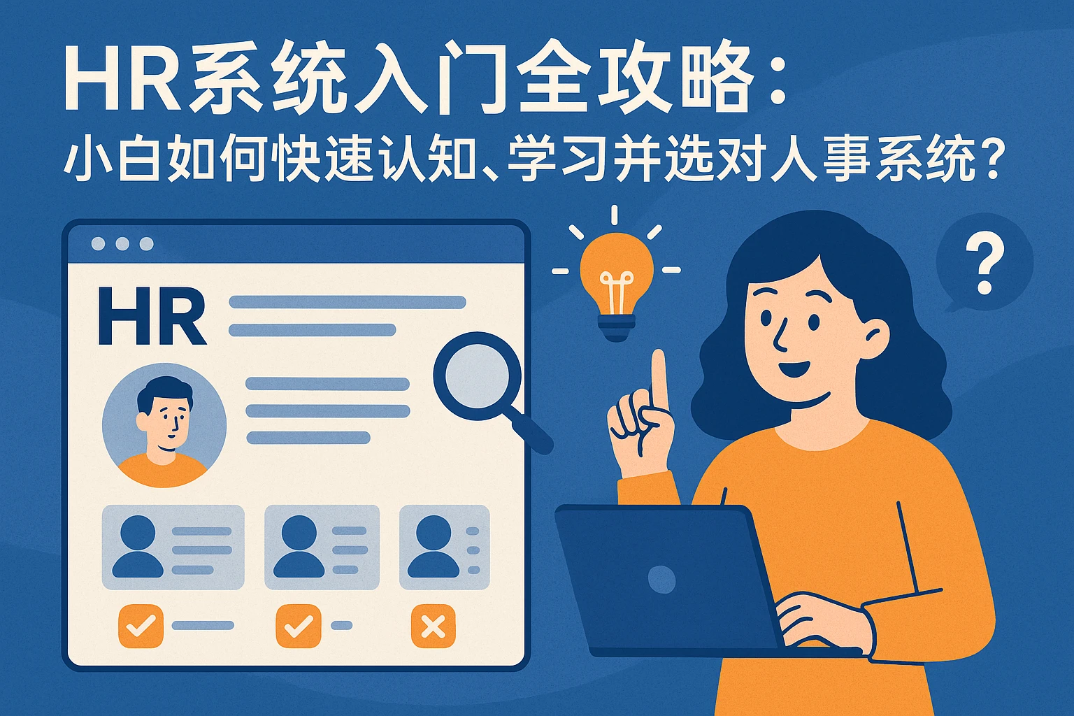 HR系统入门全攻略：小白如何快速认知、学习并选对人事系统？