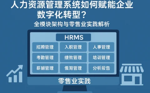 人力资源管理系统如何赋能企业数字化转型？全模块架构与零售业实践解析