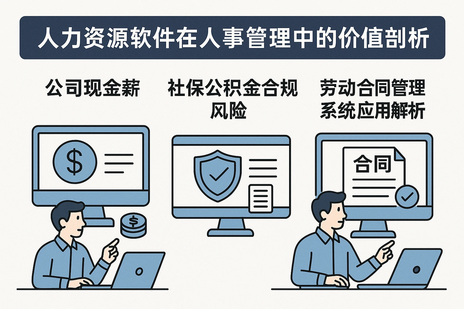 人力资源软件在人事管理中的价值剖析：公司现金发薪与社保公积金合规风险及劳动合同管理系统应用解析