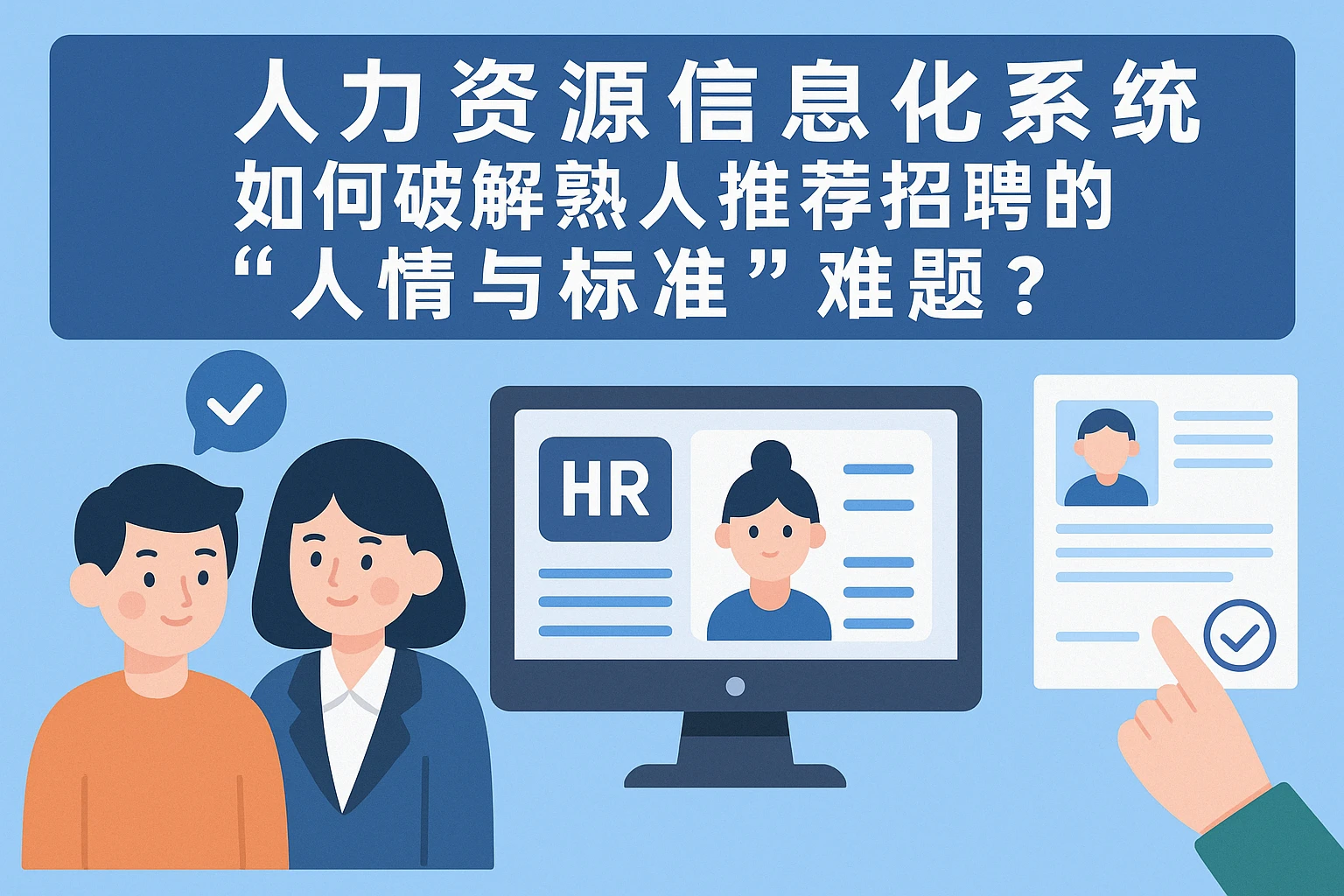 人力资源信息化系统如何破解熟人推荐招聘的“人情与标准”难题？