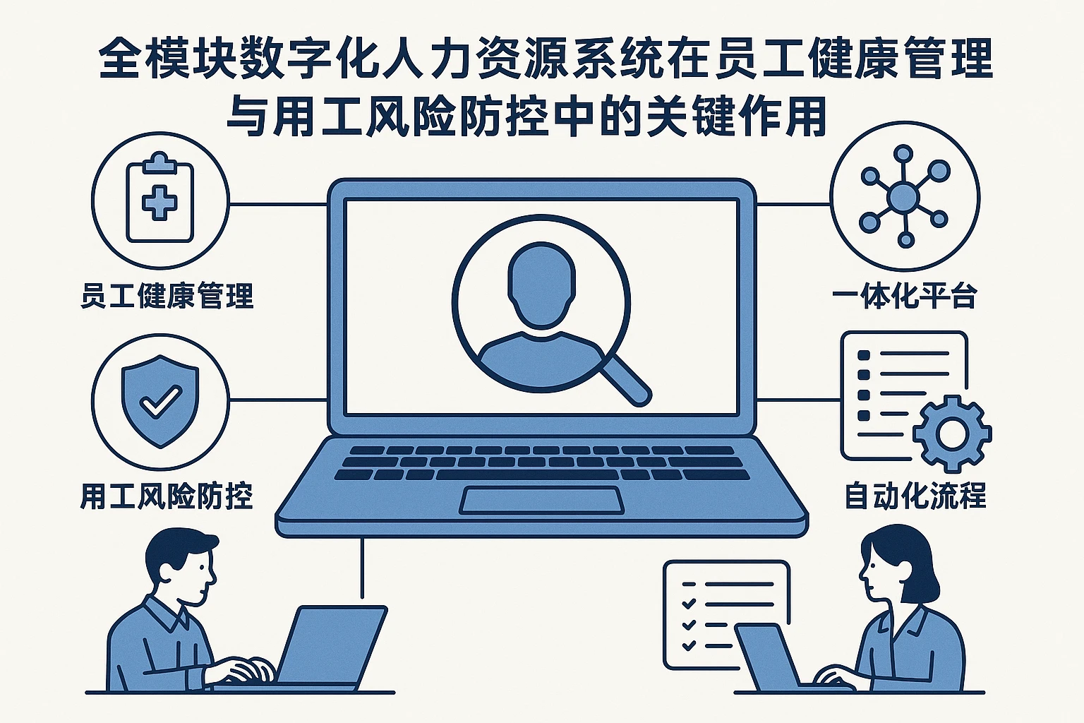 全模块数字化人力资源系统在员工健康管理与用工风险防控中的关键作用