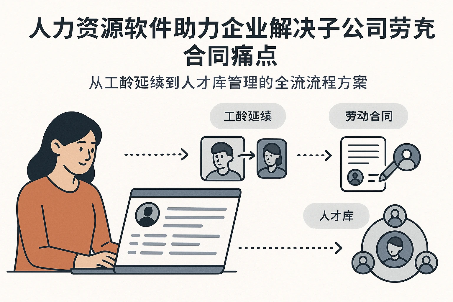 人力资源软件助力企业解决子公司劳动合同痛点：从工龄延续到人才库管理的全流程方案