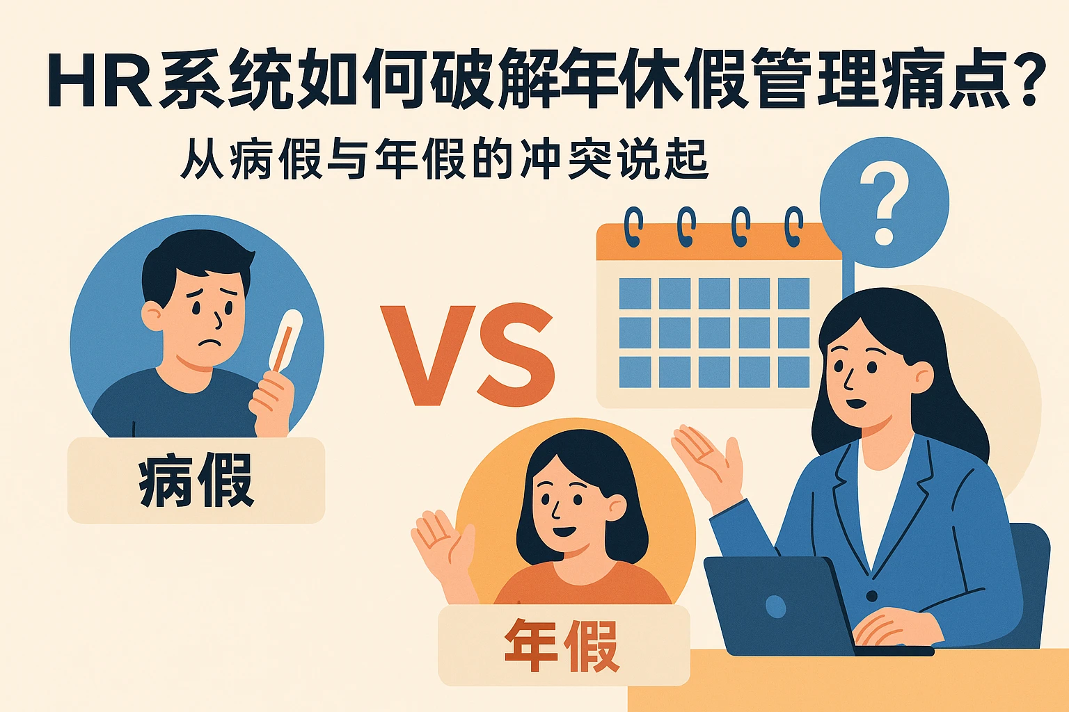 HR系统如何破解年休假管理痛点？从病假与年假的冲突说起