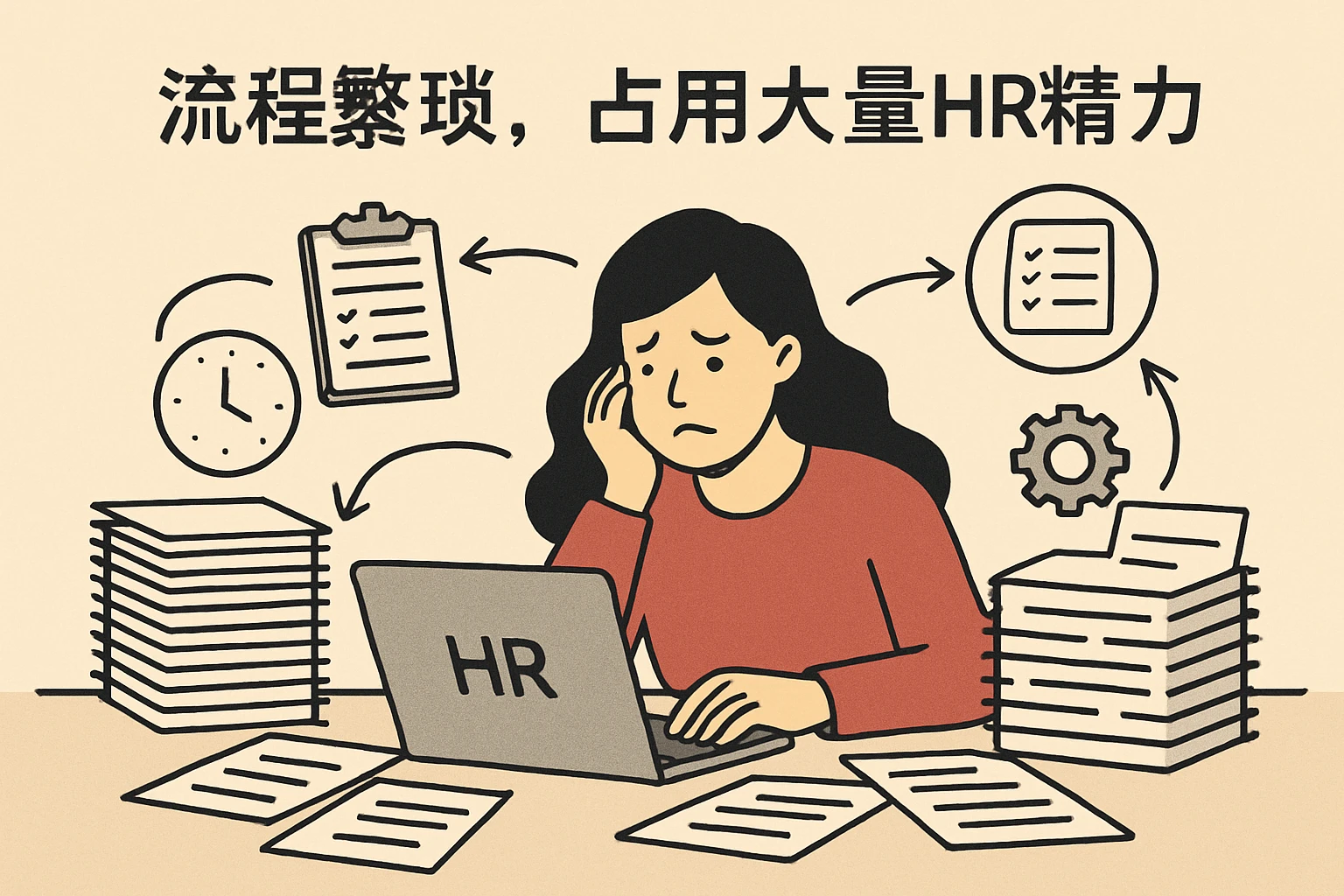 2. 流程繁琐，占用大量HR精力
