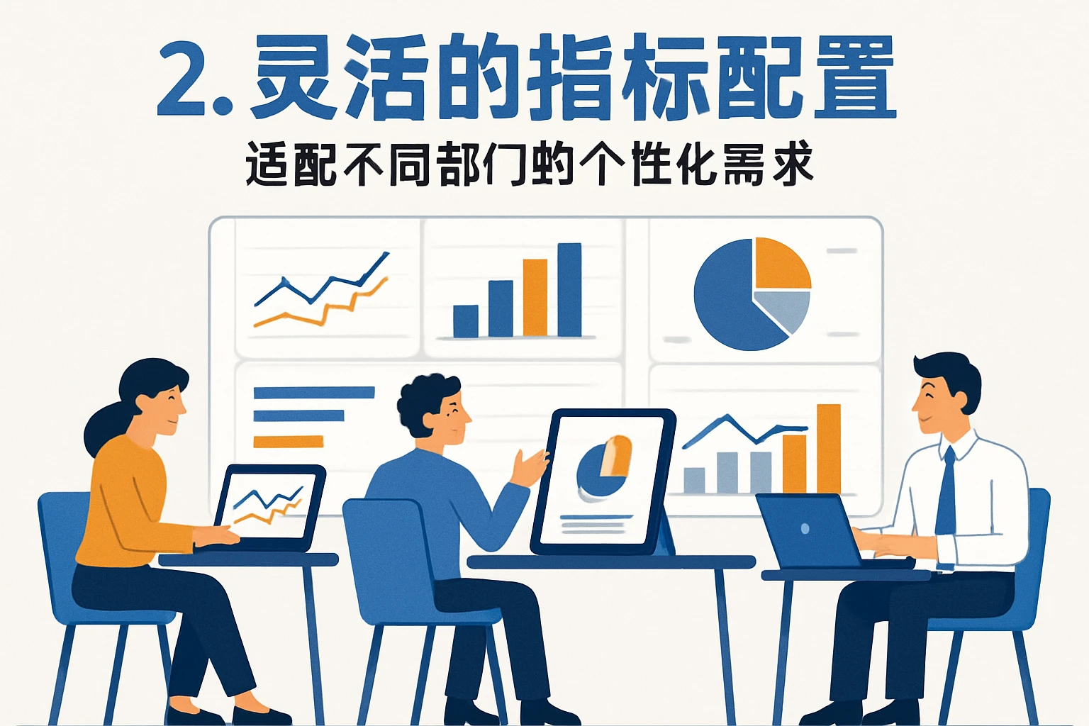 2. 灵活的指标配置：适配不同部门的个性化需求