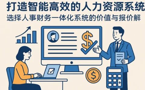 打造智能高效的人力资源系统：选择人事财务一体化系统的价值与报价解析