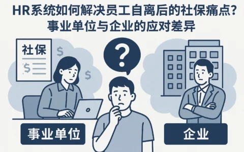 HR系统如何解决员工自离后的社保痛点？事业单位与企业的应对差异