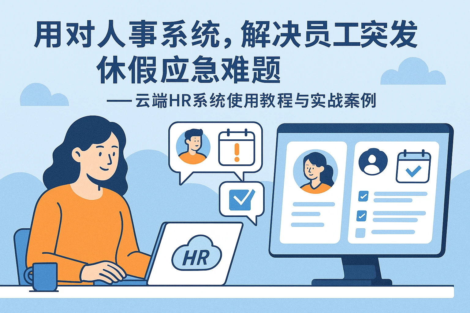 用对人事系统，解决员工突发休假应急难题——云端HR系统使用教程与实战案例