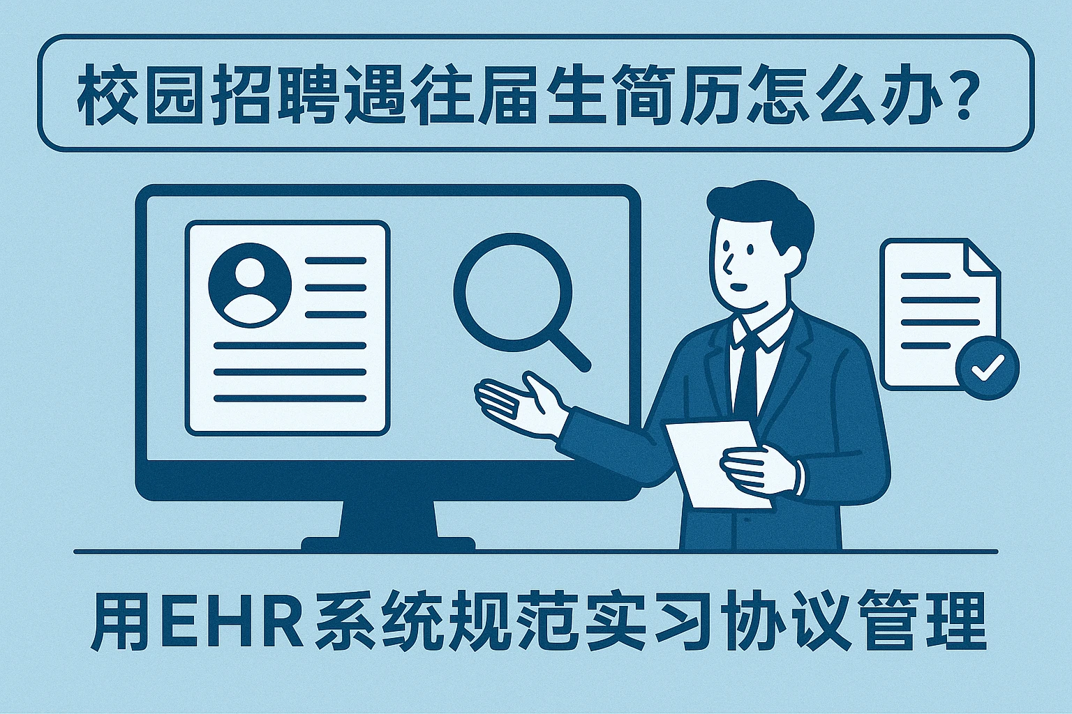 校园招聘遇往届生简历怎么办？用ehr系统规范实习协议管理