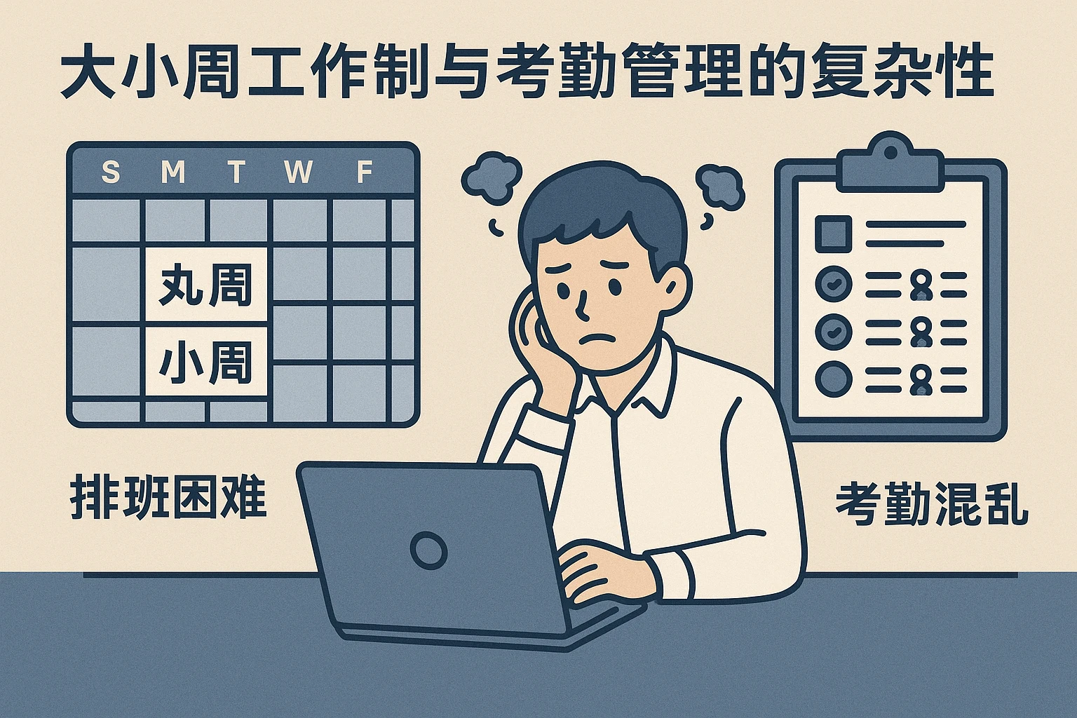 2. 大小周工作制与考勤管理的复杂性