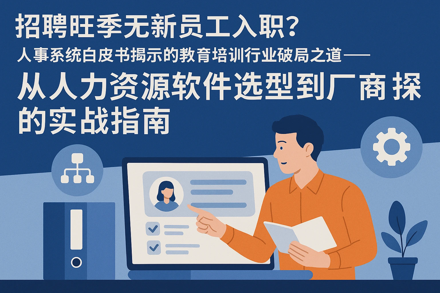 招聘旺季无新员工入职？人事系统白皮书揭示的教育培训行业破局之道——从人力资源软件选型到厂商选择的实战指南