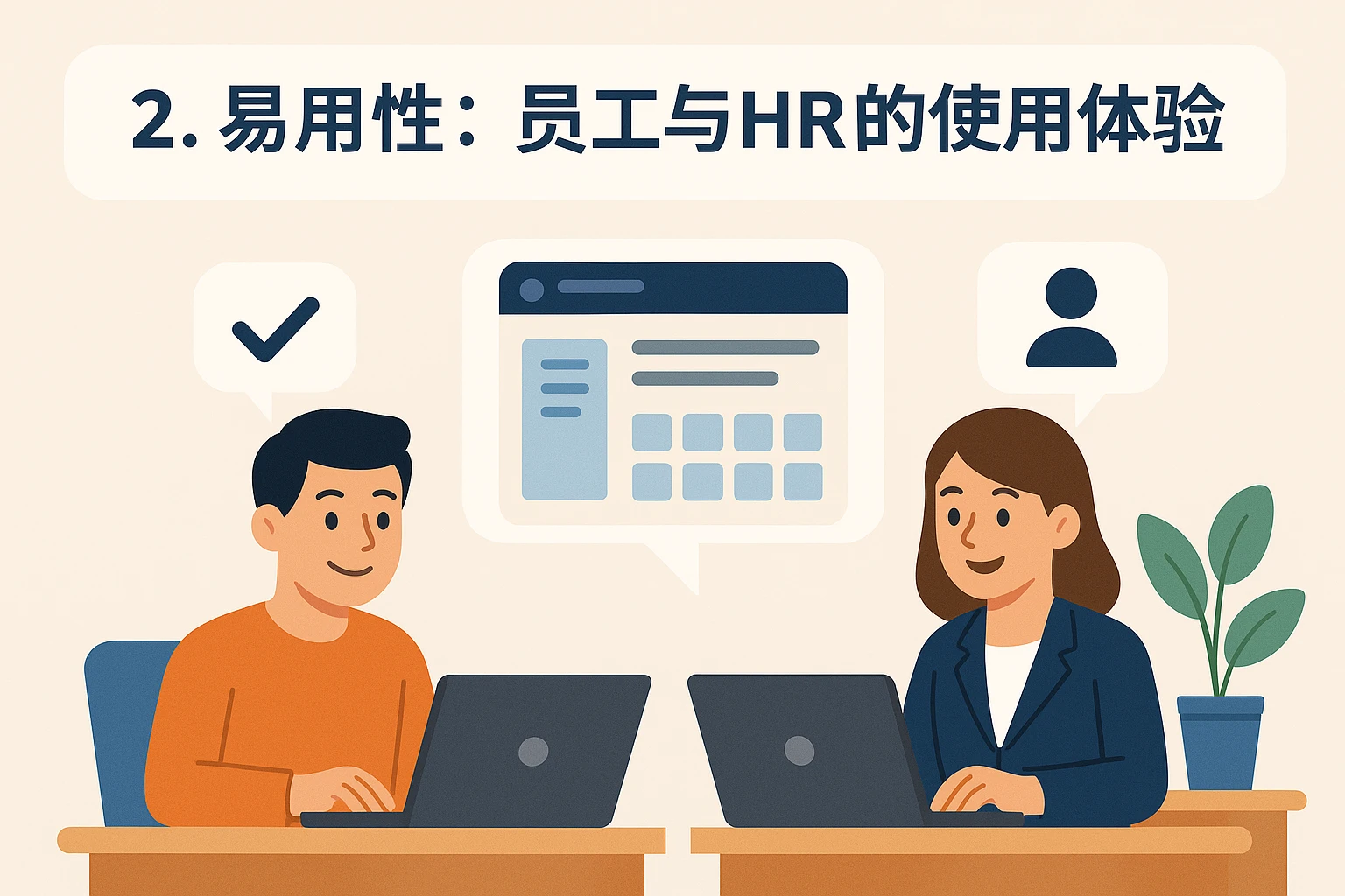 2. 易用性：员工与HR的使用体验