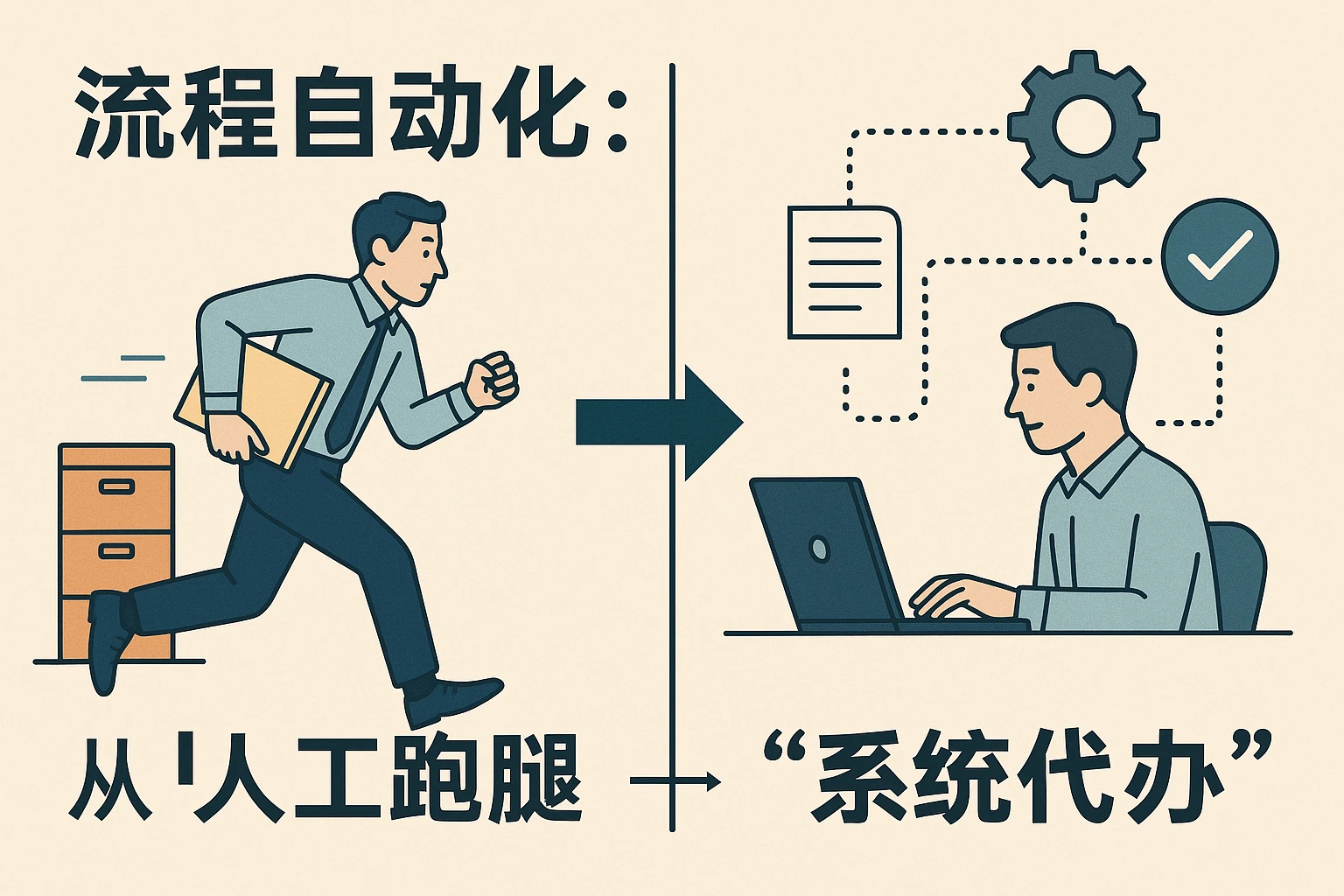 2. 流程自动化：从“人工跑腿”到“系统代办”