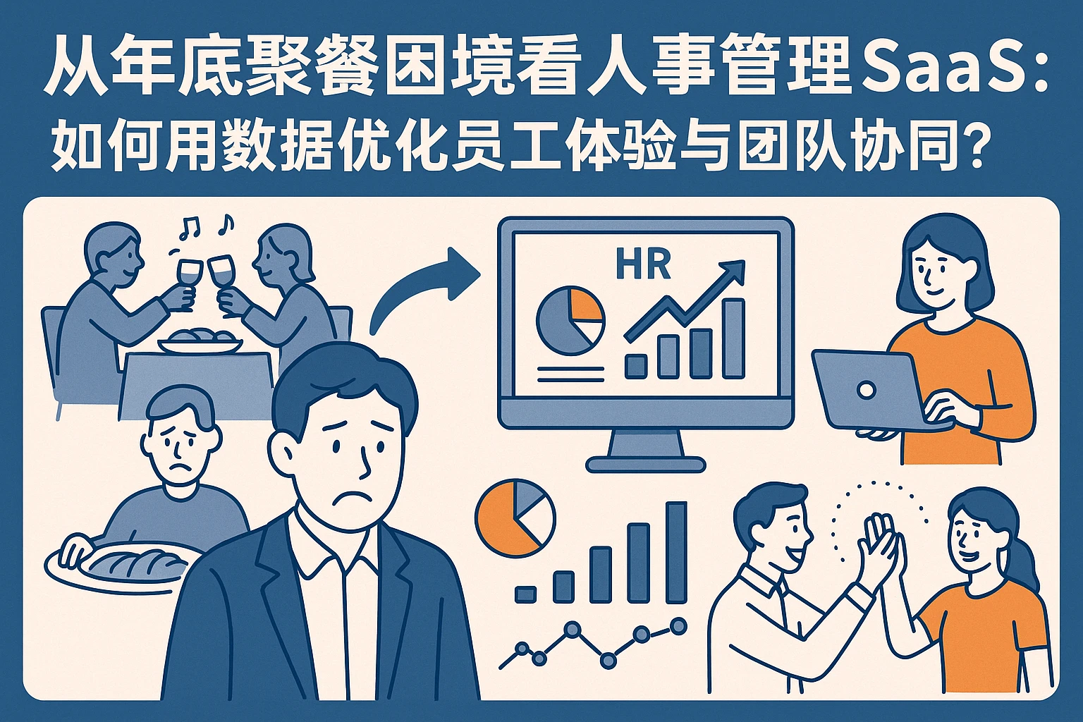 从年底聚餐困境看人事管理SaaS：如何用数据优化员工体验与团队协同？