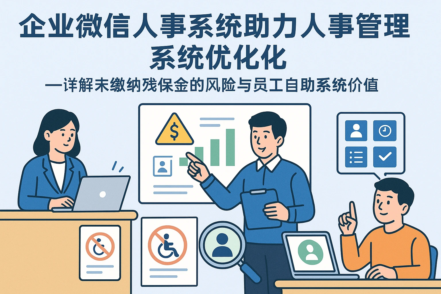 企业微信人事系统助力人事管理系统优化——详解未缴纳残保金的风险与员工自助系统价值