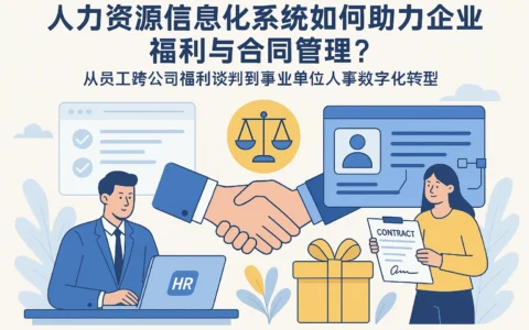 人力资源信息化系统如何助力企业福利与合同管理？——从员工跨公司福利谈判到事业单位人事数字化转型