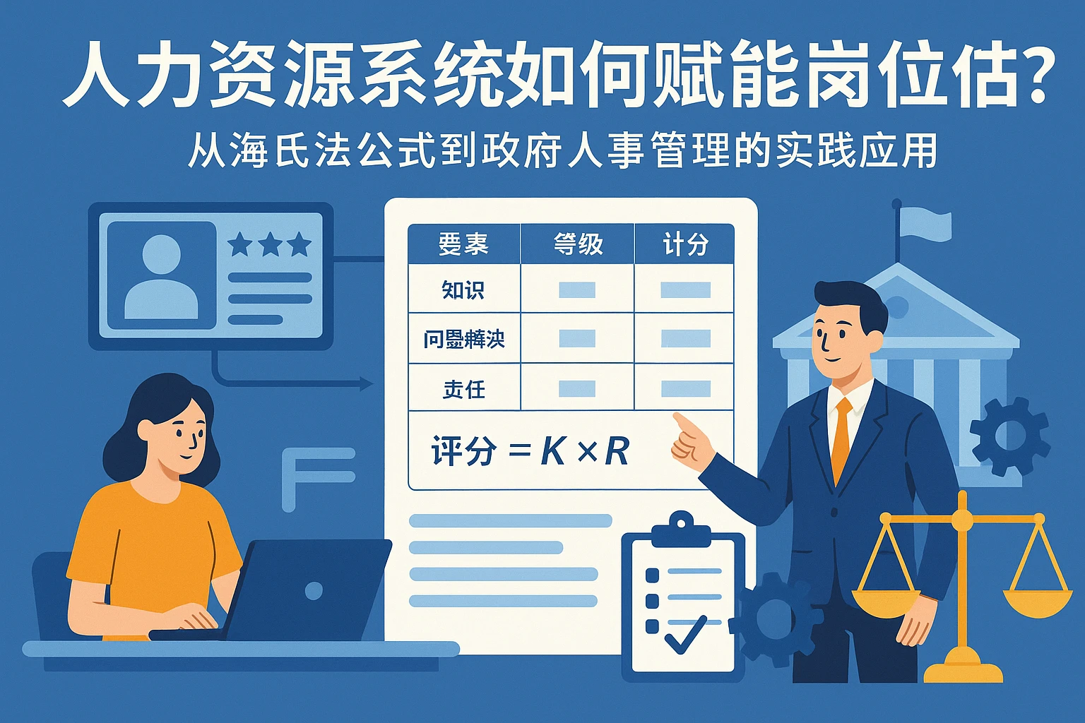 人力资源系统如何赋能岗位评估？从海氏法公式到政府人事管理的实践应用