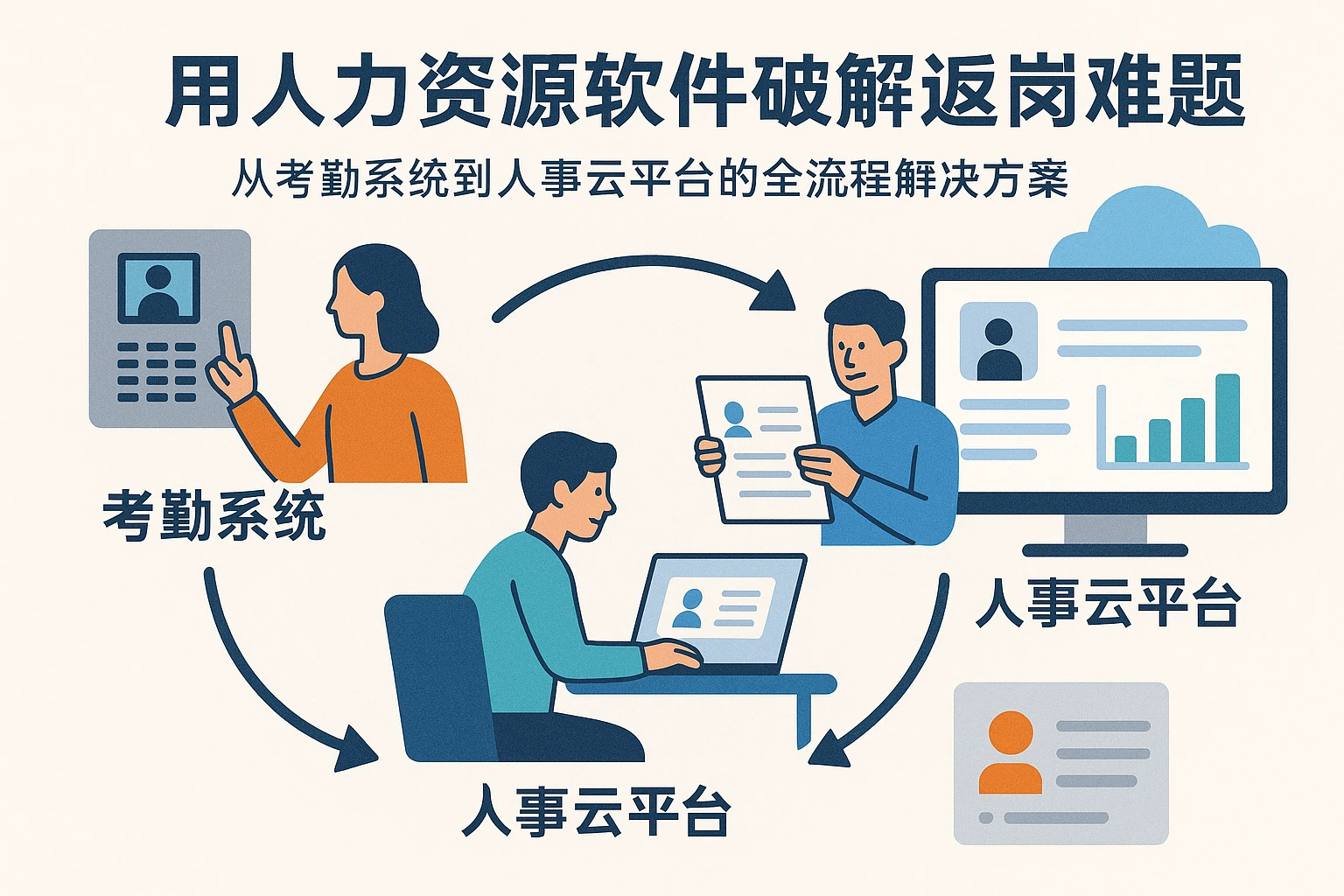 用人力资源软件破解返岗难题：从考勤系统到人事云平台的全流程解决方案