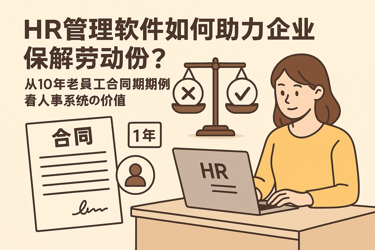 HR管理软件如何助力企业化解劳动纠纷？从10年老员工合同到期案例看人事系统的价值