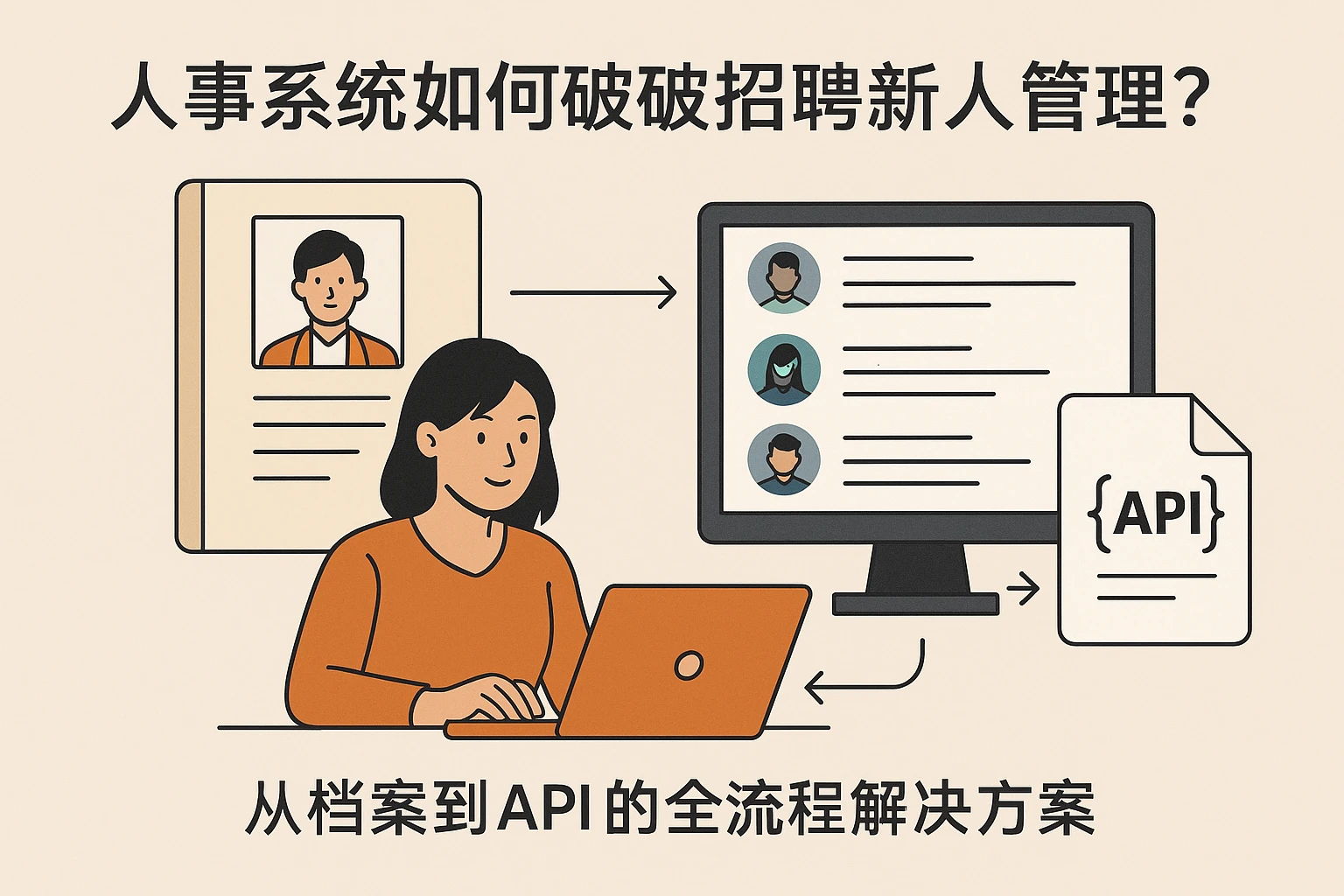 人事系统如何破解招聘新人管理难题？从档案到API的全流程解决方案